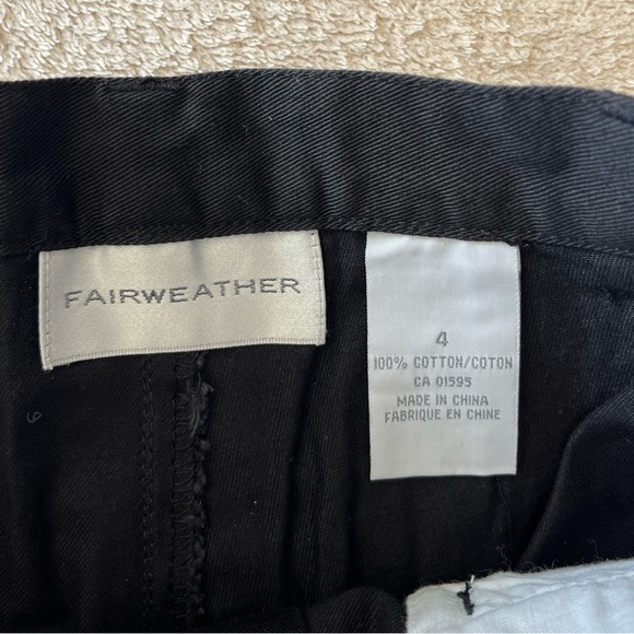 NWT 2000s Minimalist Black Cotton High Waisted Shorts 4 - Picture 7 of 11